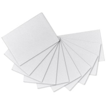 Imagem de ODETOJOY Conjunto de 10 folhas de papelão ondulado – 21 x 29 cm, semelhante ao A4, ideal para projetos de artesanato e bricolage (branco)