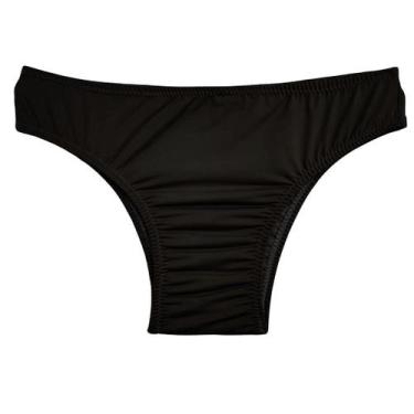 Imagem de Calcinha Tradicional Média Conforto Poliamida Preta para Mulheres Tran