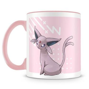 Imagem de Caneca Personalizada Pokémon Espeon - Porcelana Rosa - Amo Canecas