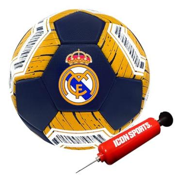 Imagem de Icon Sports Bola de futebol oficial Real Madrid CF - RM51BLT branca tamanho 5