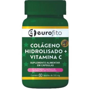 Imagem de Colágeno Hidrolisado + Vitamina C 60 Cápsulas Eurofito
