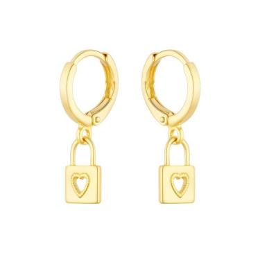 Imagem de Brinco Argolinha Infantil - Banhado em Ouro 18k - Tri Gata Semijoias