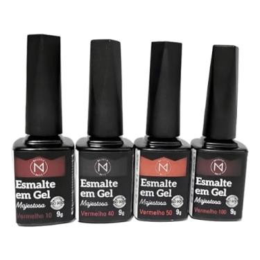 Imagem de Esmalte Em Gel 9g - Majestic Nails (vermelho 10)
