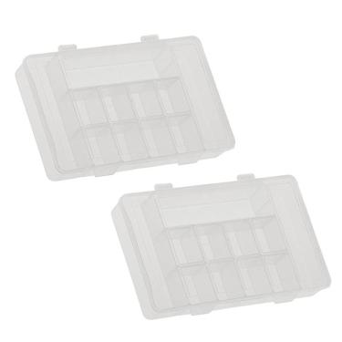 Imagem de Kit 2 Caixa Box Organizador G 28X17,5X4 Cm 11 Divisórias