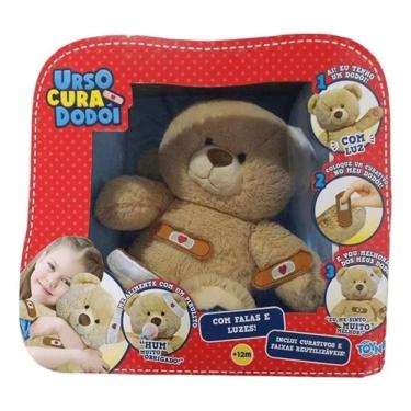 Imagem de Pelúcia Interativa - Urso Cura Dodói - Falas E Luzes - Toyng Marrom