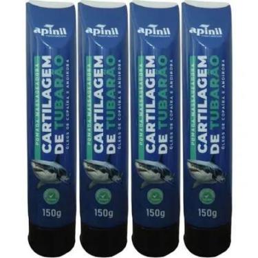 Imagem de Kit 4 de Pomada Massageadora Cartilagem de Tubarão Óleos de Copaíba e 