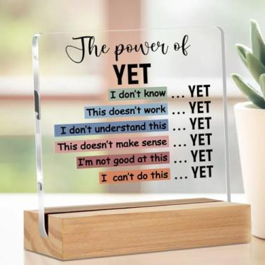 Imagem de Placa acrílica para decoração de sala de aula de escritório de terapia, placa decorativa de mesa transparente educativa com suporte, suprimentos de canto calmo, psicólogo terapeuta, escritório, casa