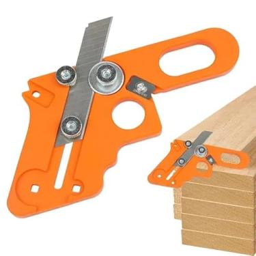 Imagem de Aparador manual de borda de borda folheada ferramenta de corte de borda para madeira Chanfro plano de madeira chanfrada filete raspador rebarbação (com liga)