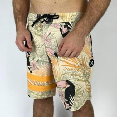 Imagem de Bermuda Hurley Phantom Block Party 18 Areia-Masculino