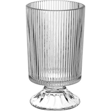 Imagem de Vaso Decorativo Home&co Com Pé Vidro X10x17cm Transparente