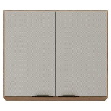 Imagem de Armário Aéreo Para Cozinha Firenze 2 Portas Amêndola Touch Nude Prime Tx - Demóbile