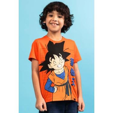 Imagem de Camiseta Infantil Dragon Ball Goten - Piticas, 6, Laranja, Menino