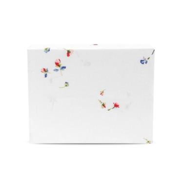 Imagem de Lençol Solteiro De Cima Bainha Estampado Percal 180 Fios Sem Elástico 