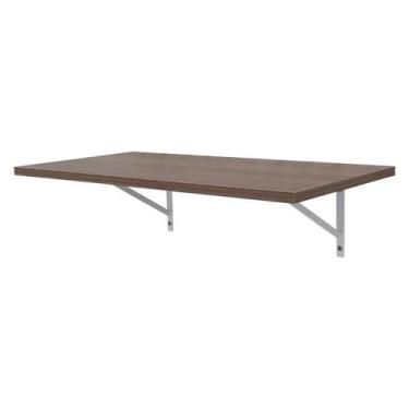 Imagem de Prateleira 70 x 30cm Nogal Com Mão Francesa - Mercado das Prateleiras