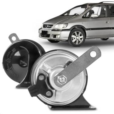 Imagem de Par Buzina Automotiva Fiamm Zafira 2001 A 2012 Grave E Agudo 12V Conector Jpt