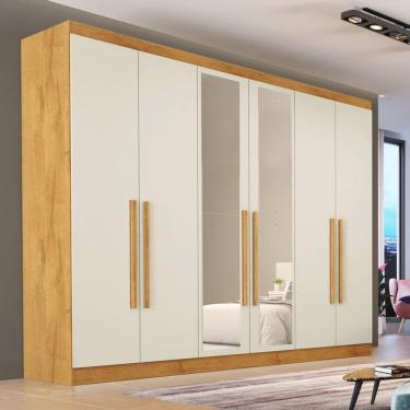 Imagem de Guarda Roupa Casal Espelho 6 Port 6 Gavetas Oslo Made Marcs
