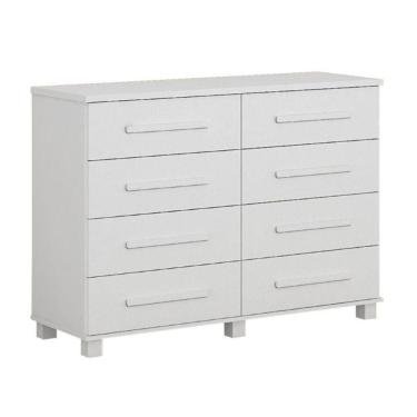 Imagem de Cômoda San Marino 8 Gavetas Leifer Branco