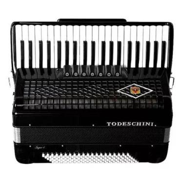 Imagem de Acordeon todeschini yw827 41 teclas e 120 baixos preto c/bag