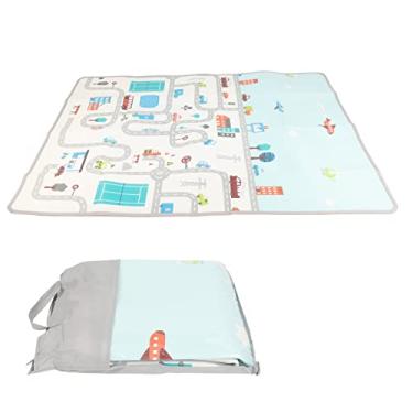 Imagem de Tapete de brincar para bebê Ainoli Tapete de brincar para bebê rastejando no chão XPE 180x150cm com armazenamento Bolsa para brincadeiras internas