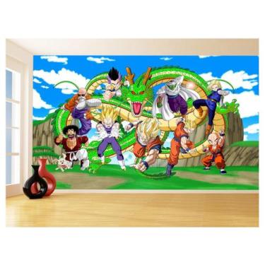 Imagem de Papel De Parede Dragon Ball Goku Vegeta Anime 3,5M Dbz460 - Você Decor