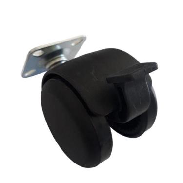 Imagem de Rodizio Para Móveis De Nylon Com Freio Placa 38X38 S90 C Mf - Movifaci