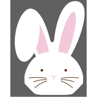 Imagem de AnyDesign Guardanapos de papel coelhinho da Páscoa guardanapos descartáveis coelho branco decorativo sobremesa jantar toalhas de mão para aniversário chá de bebê primavera chá de chá decoração de mesa