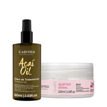 Imagem de Kit Cadiveu Professional Essentials Quartzo Shine Máscara e Açaí Óleo 