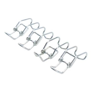 Imagem de Yeasliy 4 peças de tampa de extremidade de filtro de ar clipe de metal braçadeira de trava U3210-73141 P538928 compatível com limpador de ar Kioti