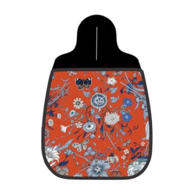 Imagem de Lixeira De Carro Organizador Lixinhocar Floral Borboletas Terracota