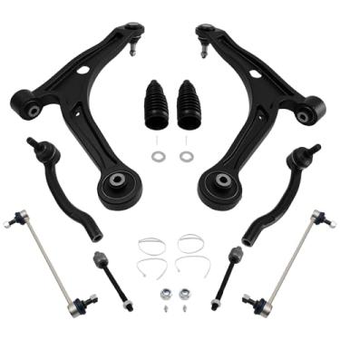 Imagem de maXpeedingrods 10Pcs Front Suspension Kit for Honda Pilot 2006-2008 Acura MDX 2006, Front Lower Control Arm with Ball Joint, Sway Bar End Link, Outer & Inner Tie Rod, Boots, K621349 K621350