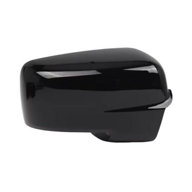 Imagem de Capa protetora preta brilhante para espelho retrovisor esquerdo e direito, compatível com Dodge Ram 1500 2013-2018 (códigos: 68096199AF e 68096198AH).