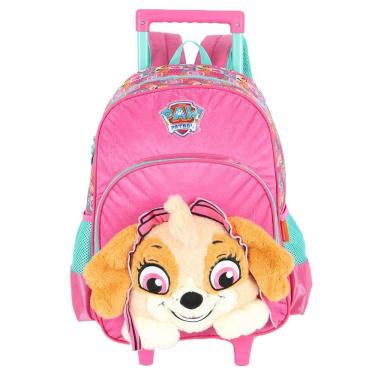 Imagem de Mochila 3D de Rodinha Infantil - Pelúcia - Patrulha Canina - Skye - Luxcel
