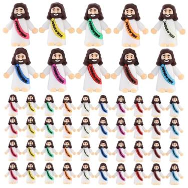 Imagem de Magicsculp Little Jesus Figures - 50 PCS Jesus Loves You Mini Jesus Figurines in Bulk, Tiny Baby Jesus Figures for Christian for Church Party Favors, VBS, Classroom Prizes, Religious Gifts