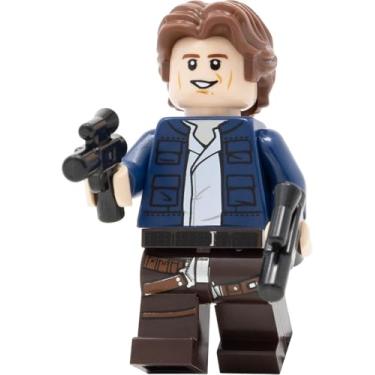 Imagem de LEGO Star Wars: Han Solo Minifigure with Wavy Hair and Twin Pistols - from Slave One 20th Anniversary Set (75243)