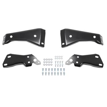 Imagem de KUAFU Suporte interno e externo do para-choque traseiro compatível com Chevrolet Chevy GMC Suburban C/K 1500 2500 3500 Blazer Tahoe Yukon Fleetside/Styleside GM1166106 GM1167106 GM1167106 GM1166111