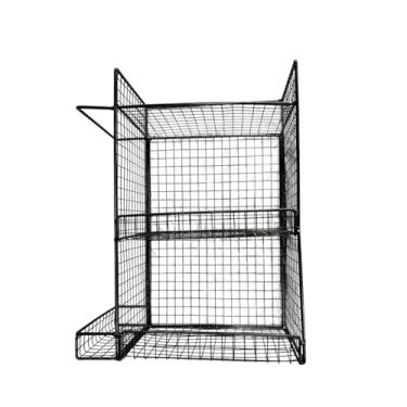 Imagem de Fenteer Organizador de cozinha compacto e estável em metal aramado para frutas e legumes, ideal para ovos, batatas, gengibre especiarias. Perfeito para