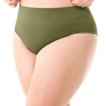 Imagem de Calcinha Comfort Plus Jacquard Sem Costura Cactus - Trend, G2