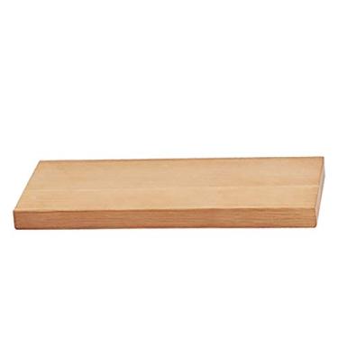 Imagem de Prateleira de parede flutuante de bloco de madeira de carvalho maciço, prateleira de parede estilo escandinavo, suporte de exibição de armazenamento de parede, fácil de instalar, capacidade de carga