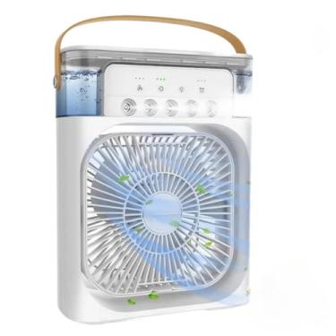 Imagem de Ventilador Climatizador Ar Ventilador Umidificador Portátil Escritório ComReservatório De Água Com