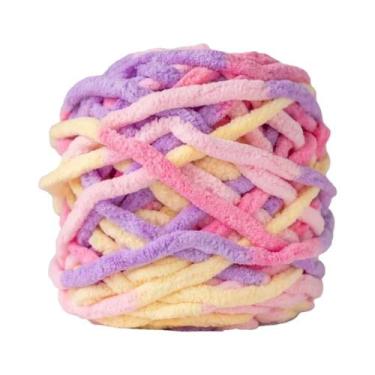 Imagem de Fio De Tricô De Chenille Macio, Linha De Algodão Ice Strip, Lã DIY Par