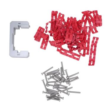 Imagem de TOPINCN Espaçadores de Placa de Parede de Metal de 24 Unidades, Espaçadores de Caixa de Receptáculo Elétrico de 96 Unidades Definidos Com 30 Parafusos de Aço Inoxidável, para Fixação de