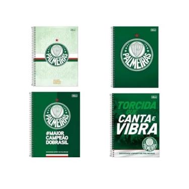 Imagem de Caderno Universitário Tilibra Capa Dura Palmeiras 1 Matéria com 80 Folhas