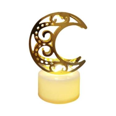 Imagem de Velas Decorativas LED Eid Mubarak Ramadan, Lâmpada Noturna Em Forma De