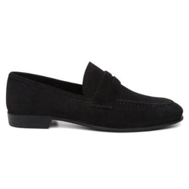 Imagem de Mocassim Loafer Centuria Couro Nobuck Preto-Masculino