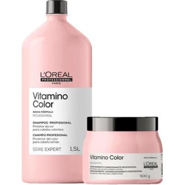 Imagem de Loreal Vitamino Color Kit - Shampoo 1500Ml + Máscara 500Ml - Loreal Pr