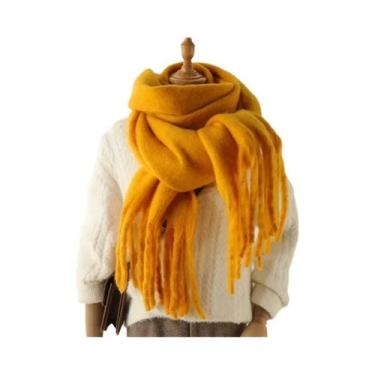 Imagem de Cachecóis De Caxemira Femininos De Inverno 2025: Manta Pashmina Luxuos