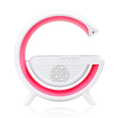 Imagem de Caixa de Som Bluetooth Carregamento por Indução Luminária Portátil KP-542