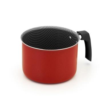 Imagem de Leiteira Fervedor Enjoy Antiaderente 2,2 litros Vermelho Alegrete 16 - Leve e Fácil de Limpar