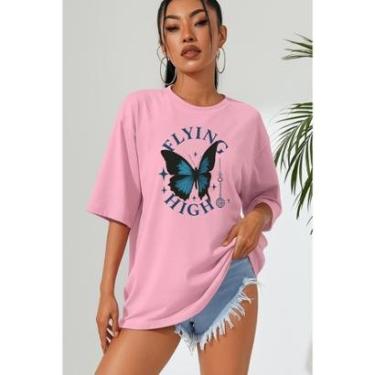 Imagem de Camiseta Feminina Borboleta Flying Lançamento Moderno Methodic-Feminino