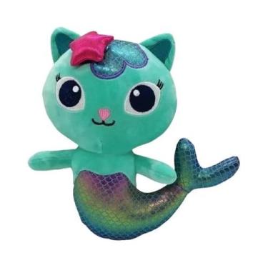 Imagem de Boneca De Pelúcia Gato Sereia Infantil 8 Estilos Gabby Dollhouse Brinq